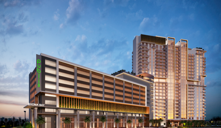 Architectural rendering of Shoma Bay and the new Publix supermarket in North Bay Village.